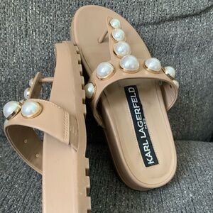 Karl Lagerfeld sandals. Only worn once!!